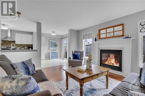 64 Charleston Street, Ottawa, ON - Indoor Photo Showing Living Room With Fireplace