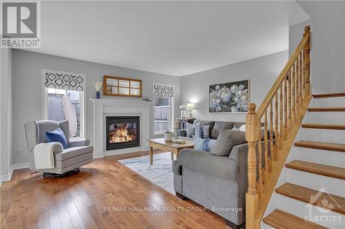 64 Charleston Street, Ottawa, ON - Indoor Photo Showing Living Room With Fireplace