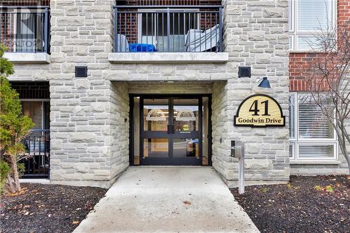 Doorway to property - 41 Goodwin Drive Unit# 306, Guelph, ON - Outdoor With Balcony