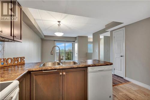 41 Goodwin Drive Unit# 306, Guelph, ON - Indoor Photo Showing Kitchen With Double Sink