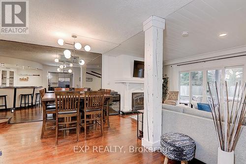 209846 Highway 26, Blue Mountains, ON - Indoor Photo Showing Dining Room With Fireplace