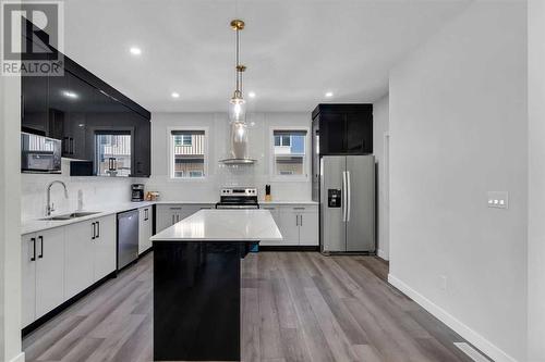 519 Corner Meadows Square Ne, Calgary, AB - Indoor Photo Showing Kitchen With Upgraded Kitchen