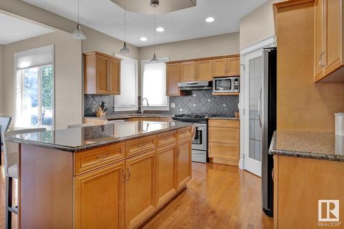 3017 Macneil Wy Nw, Edmonton, AB - Indoor Photo Showing Kitchen With Stainless Steel Kitchen