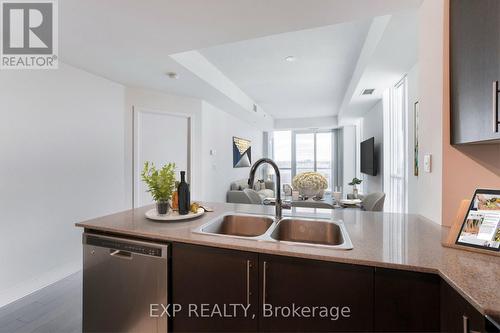 406 - 3985 Grand Park Drive, Mississauga, ON - Indoor Photo Showing Kitchen With Double Sink