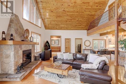 53 Broadview Street, Collingwood, ON - Indoor Photo Showing Living Room With Fireplace