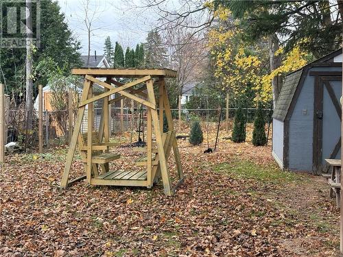 View of yard with an outdoor structure - 1087 7Th Avenue W, Owen Sound, ON - Outdoor