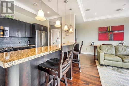 201 Front Street North Unit# 1003, Sarnia, ON - Indoor Photo Showing Kitchen With Upgraded Kitchen