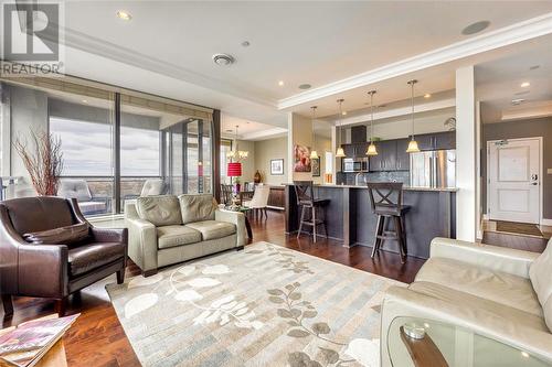 201 Front Street North Unit# 1003, Sarnia, ON - Indoor Photo Showing Living Room