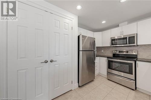 399 Elizabeth Street Unit# 608, Burlington, ON - Indoor Photo Showing Kitchen With Stainless Steel Kitchen