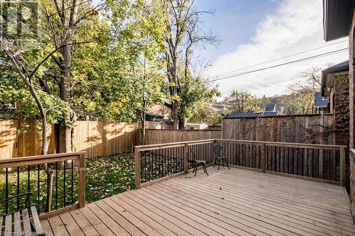 View of deck - 109 East Avenue S, Hamilton, ON - Outdoor With Deck Patio Veranda With Exterior