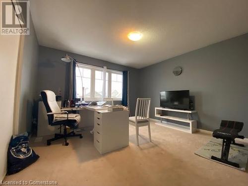 View of carpeted office - 906 Farmstead Drive, Milton, ON - Indoor Photo Showing Office