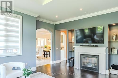 3121 Trailside Drive, Oakville, ON - Indoor Photo Showing Living Room With Fireplace