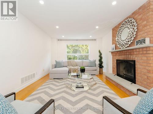 83 Luba Avenue, Richmond Hill, ON - Indoor Photo Showing Living Room With Fireplace