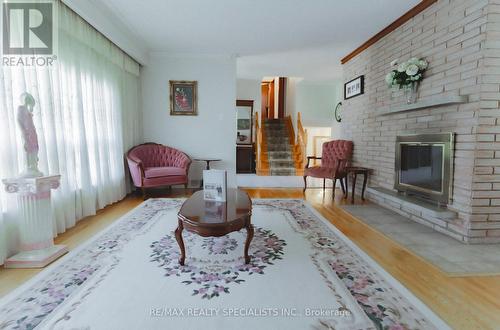 2 Allonsius Drive, Toronto, ON - Indoor Photo Showing Living Room With Fireplace