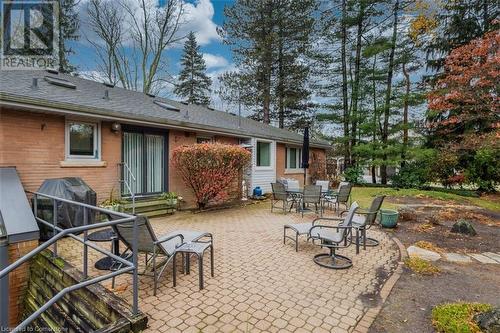 View of patio with area for grilling - 103 Mcgregor Crescent, Ancaster, ON - Outdoor