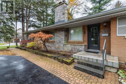 View of entrance to property - 103 Mcgregor Crescent, Ancaster, ON - Outdoor