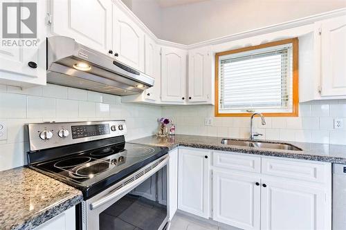 145 Macewan Park Rise Nw, Calgary, AB - Indoor Photo Showing Kitchen With Double Sink