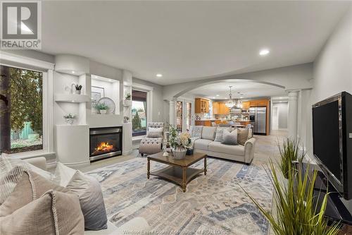 991 Woodland Crescent, Lakeshore, ON - Indoor Photo Showing Living Room With Fireplace