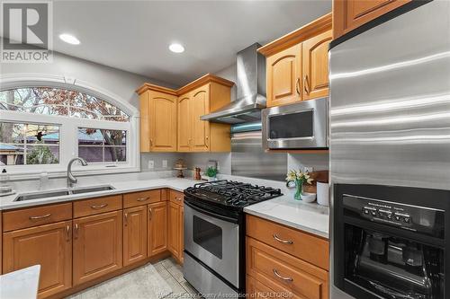 991 Woodland Crescent, Lakeshore, ON - Indoor Photo Showing Kitchen With Double Sink