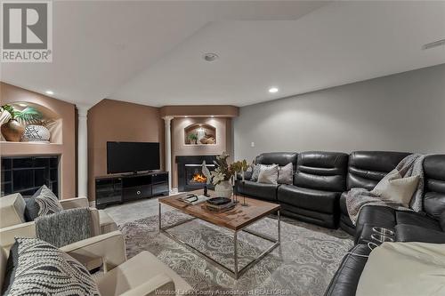 991 Woodland Crescent, Lakeshore, ON - Indoor Photo Showing Living Room With Fireplace