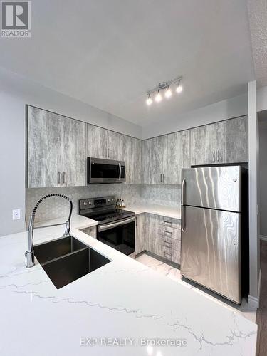 202 - 225 Webb Drive, Mississauga, ON - Indoor Photo Showing Kitchen With Double Sink