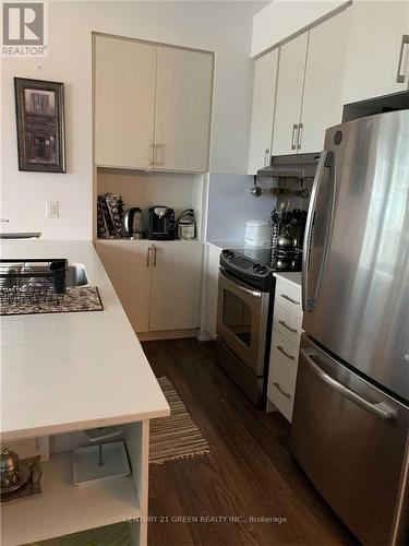 2411 - 2560 Eglinton Avenue W, Mississauga, ON - Indoor Photo Showing Kitchen With Stainless Steel Kitchen With Double Sink