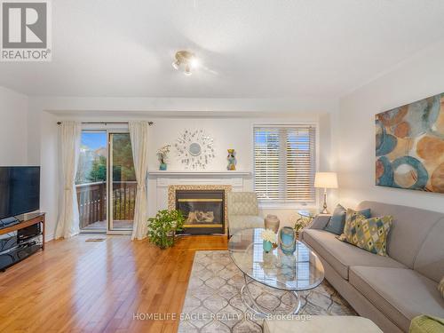 14 Corvette Court, Brampton, ON - Indoor Photo Showing Living Room With Fireplace