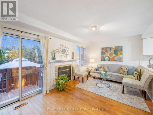 14 Corvette Court, Brampton, ON - Indoor Photo Showing Living Room With Fireplace