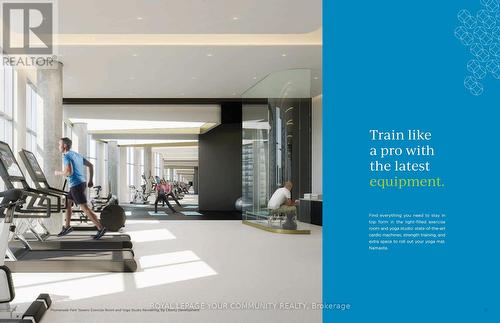 1807 - 30 Upper Mall Way N, Vaughan, ON - Indoor Photo Showing Gym Room