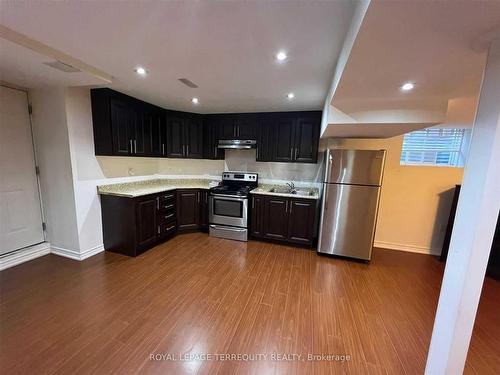 Bsmnt-62 Foxtail Rd, Brampton, ON - Indoor Photo Showing Kitchen With Stainless Steel Kitchen With Double Sink