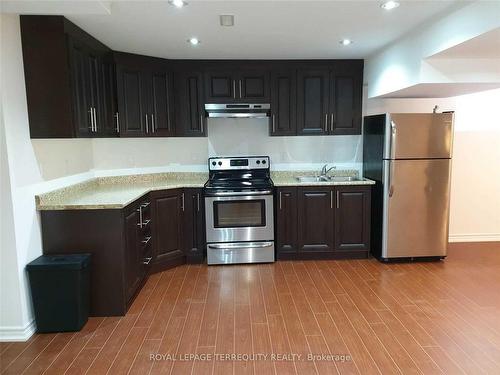 Bsmnt-62 Foxtail Rd, Brampton, ON - Indoor Photo Showing Kitchen With Stainless Steel Kitchen With Double Sink