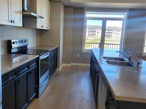 114 Wheat Lane, Kitchener, ON - Indoor Photo Showing Kitchen With Stainless Steel Kitchen With Double Sink