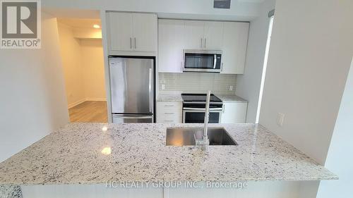 2620 - 4055 Parkside Village Drive, Mississauga, ON - Indoor Photo Showing Kitchen With Stainless Steel Kitchen With Upgraded Kitchen