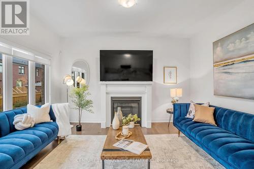 1309 Apollo Street, Oshawa, ON - Indoor Photo Showing Living Room With Fireplace