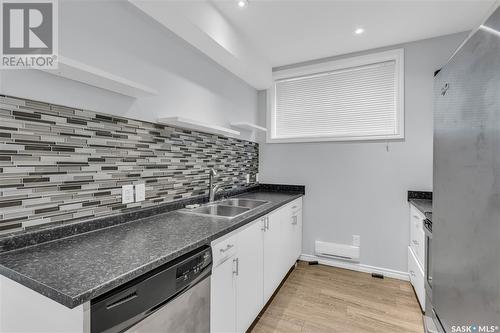 3250 37Th Street W, Saskatoon, SK - Indoor Photo Showing Kitchen With Double Sink