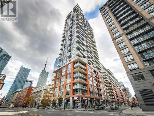 2307 - 126 Simcoe Street, Toronto, ON - Outdoor With Balcony With Facade