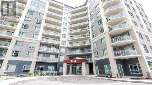 501 - 58 Lakeside Terrace W, Barrie, ON - Outdoor With Balcony With Facade