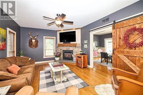 736 Chantler Road, Pelham (664 - Fenwick), ON - Indoor Photo Showing Living Room With Fireplace