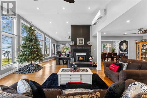 366 Burkes Road, Laurentian Hills, ON - Indoor Photo Showing Living Room With Fireplace