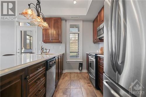 150 Guelph Private Unit#102, Ottawa, ON - Indoor Photo Showing Kitchen With Stainless Steel Kitchen With Upgraded Kitchen