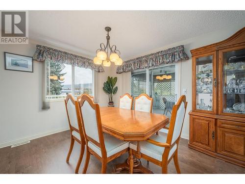 Dining room with access to the huge covered patio! - 1251 Ortt Place, Kelowna, BC - Indoor Photo Showing Dining Room