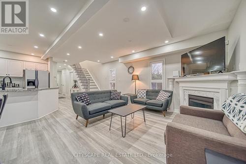 59 Hanton Crescent, Caledon, ON - Indoor Photo Showing Living Room With Fireplace