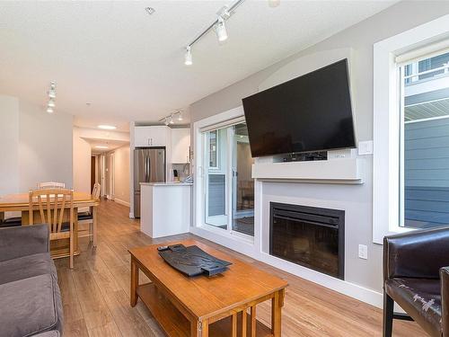 714-1600 Stroulger Rd, Nanoose Bay, BC - Indoor Photo Showing Living Room With Fireplace