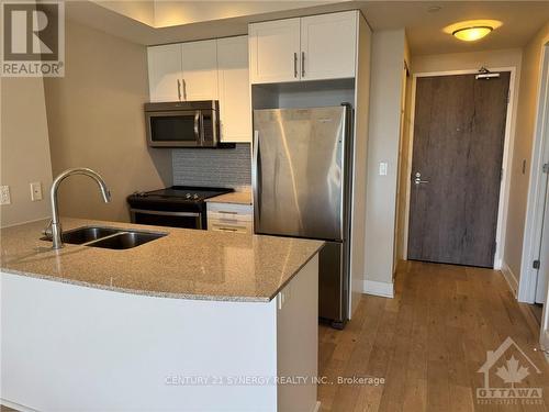 1009 - 485 Richmond Road, Ottawa, ON - Indoor Photo Showing Kitchen With Stainless Steel Kitchen With Double Sink