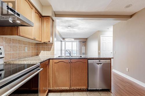 1204 - 83 Borough Drive, Toronto, ON - Indoor Photo Showing Kitchen With Stainless Steel Kitchen With Double Sink