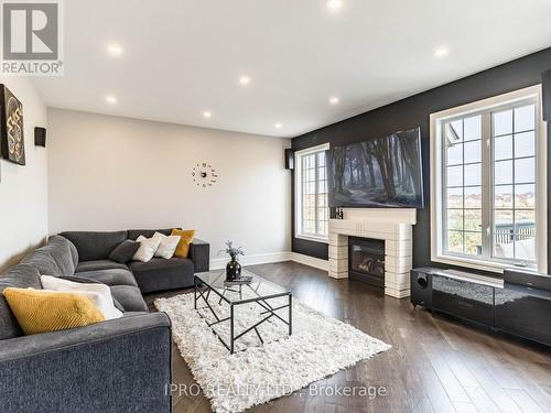 55 Stoneylake Avenue, Brampton, ON - Indoor Photo Showing Living Room With Fireplace