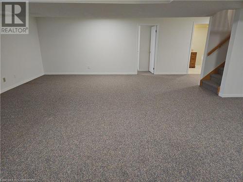 Unfurnished room with carpet flooring - 551 Hallmark Drive, Waterloo, ON - Indoor Photo Showing Other Room