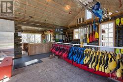 Interior of log cabin/store - 