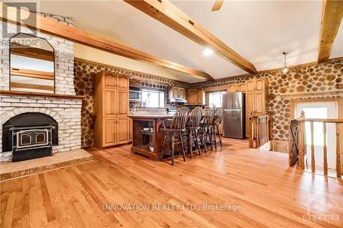 7019 County Road 22 Road, Edwardsburgh/Cardinal, ON - Indoor Photo Showing Other Room With Fireplace