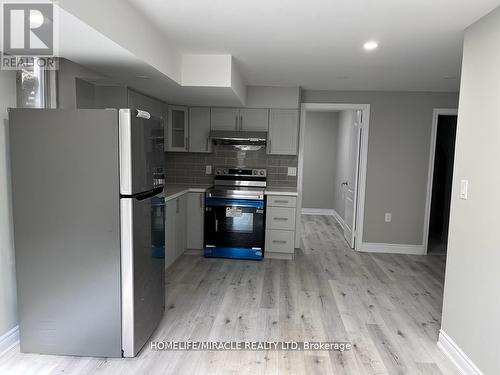 Lower - 25 Merrybrook Trail, Brampton, ON - Indoor Photo Showing Kitchen With Stainless Steel Kitchen